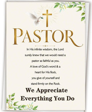 Christian Pastor Appreciation Card Gifts for Minister Church Leader picture