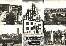 Plauen Germany Multi-View Altes Rathaus RPPC Real Photo Postcard 1978 Unposted picture