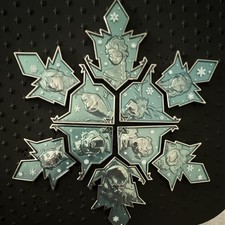 Disney Frozen Winter Snowflake Character Pin Set Franchise Theme Set picture