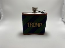 Limited Smathers & Branson Trump Needlepoint Flask – Brand New Box picture