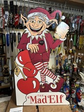 TROEGS BREWING THE MAD ELF HOLIDAY BREW FOLDING CARBOARD SIGN. PENNSYLVANIA. picture