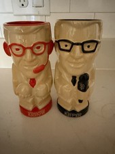 Krukow and Kuiper Tiki Mugs, pair. San Francisco Giants memorabilia picture