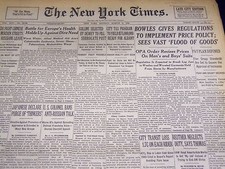 1946 MARCH 11 NEW YORK TIMES - BOWLES GIVES REGULATIONS - NT 3473 picture