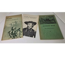 Vintage 1949 Custer Battlefield National Park Handbook Jackson Hole Booklet Set picture