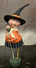 Rare Vintage Lori Mitchell Annie McFanny Witch Halloween statue decor large picture