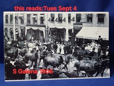 Dixon Illinois 1906 Sept 4 BARNUM & BAILEY CIRCUS set tents at W 7th & S Lincoln picture