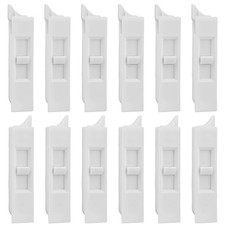 12 Pcs Window Tilt Latch Pairs Spring Loaded Sliding 12 Pcs, White picture
