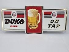 Vintage Duke Plastic Beer Sign picture