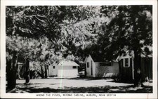 AUBURN NOVA SCOTIA NS Micmac Cabins Vintage RPPC Real Photo Postcard picture