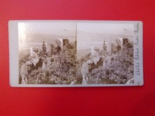 Stereo Picture Baden Old Castle approx. 1898 by G. Salzer 102. picture