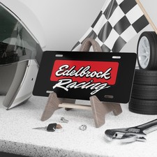 Edelbrock Racing Shock Logo Vanity License Plate Classic Auto Tag USA Made picture