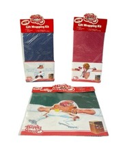 Lot of 3 Vintage NOS Happy Wrapper Gift Wrapping Kits NEW picture