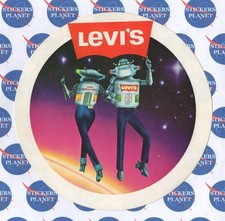 VINTAGE STICKER STICKER STICKER LEVI'S ROBOTS KING SIZE picture