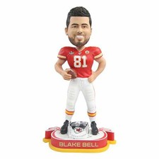 Blake Bell Kansas City Chiefs Super Bowl LIV Champions Bobblehead NFL picture