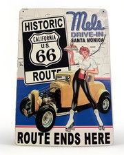 Mels Drive-In Santa Monica Route 66 Route Ends Here 12x8 Inch Metal Sign 🛞 New picture