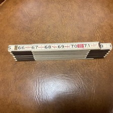 Vintage LUFKIN Two Way Red End Folding Measure.. No.1966. . 72 Inch. picture
