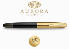 AURORA 88K Fountain Pen Gold M Nib Piston Vintage 1830185 50 picture
