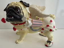 Westland Gifts Pugnacious Pug-nacious Cupid valentine Love Pug Retired picture