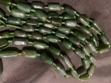 2Pcs Wonderful  26 Inches Tibetan Green Jade Praye Beads Prayer Necklaces picture