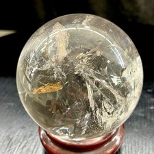 4.4LB Top Natural Clear Quartz Sphere Crystal Ball Reiki Meditation Gems Gifts picture