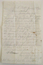 CIVIL WAR   LETTER FORT SCOTT  VIRGINIA- A CONNECTICUT SOLDIER'S GRIEF picture
