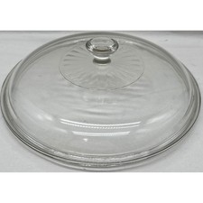 Pyrex 624C-H Clear Glass Replacement Lid for 2 Quart Round Casserole Dish 8.75in picture