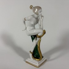 RARE Vintage Galluba & Hofmann Art Deco Nude Snake Dancer Figurine, 6