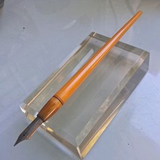 Early Bakelite Butterscotch Dip Fountain Pen T-H no 6 Nib  USA picture