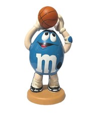 RARE VINTAGE M&M’S BLUE BASKETBALL PLAYER CANDY DISPENSER 13” TALL picture