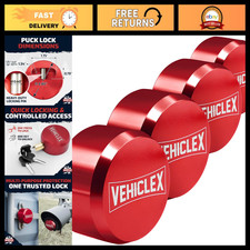 4-Pack Hidden Shackle Puck Locks - Keyed Alike Security for Vehicles picture