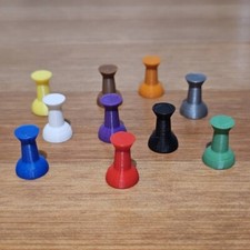 Old-School Pushpin Refrigerator Magnets, Cozy Home Decorations 10 Pieces picture