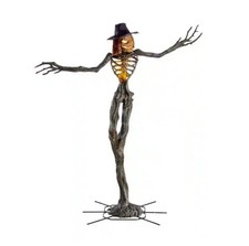 👻 15 Ft. Gruesome Grounds Giant-Sized Animated LED Worricrow H10 🎃 picture