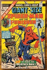 GIANT-SIZE SPIDER-MAN 4 3RD APP OF THE PUNISHER MARVEL COMICS 1975 VINTAGE picture