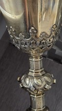 Large Antique  Sterling Silver Chalice picture