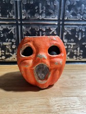 Vintage Halloween Paper Mache  Jack O Lantern Pulp Pumpkin  1950s picture