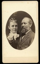 original CDV of President Garfield and his wife picture