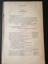 1873 train report PENNSYLVANIA RAILROAD COMPANY rolling stock freight 9 pages picture