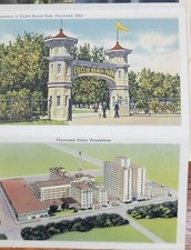 Vintage Cleveland OH Ohio Souvenir Postcard Folder - * #17 picture