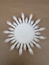 Peter Ting Contrasts White Fine Porcelain Buddha Hands Sculpture Saucer Plate picture