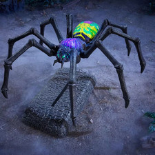 6 FT Wicked Woods Animated LED Creeping Spider picture
