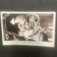 Vintage Fredtic March Cinema Postcard Autograph Signature Dedication picture