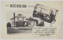 Vintage Postcard 1930's Blue Bird Inn, Route 22 & 30, Steubenville, Ohio (OH) picture