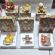 Vintage Cherished Teddies Lot of 7 Boxed Resin Figurines 1998 picture