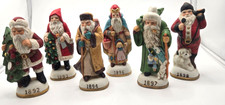 Vintage Lenox Memories of Santa 1994 Porcelain Figurines 6 Piece Set 1892-1898 picture