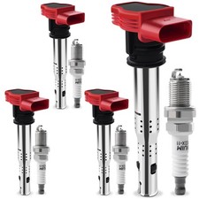 Set of 4 Ignition Coil Packs and Iridium Spark Plugs Compatible with 2.0L L4 ... picture