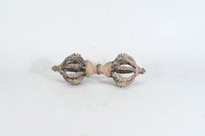 Antique Brass Vajra Dorje, Tibetan Buddhist Ritual Object, Nepal Bronze Scepter, picture