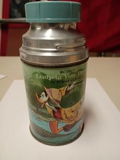  Ludwig Von Drake 1962 Vintage Disney Lunchbox Thermos Rare picture