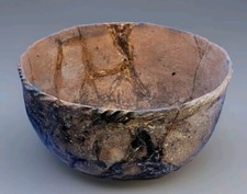 Earthenware Vessel Dance Indian Basket Bowl Northern Michigan  picture
