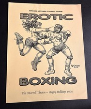 2002 Erotic Boxing R. Crumb Holiday Card  Mitchell Bros. O'Farrell Theatre picture