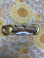 Vintage New Moose Franklin Mint Collector Pocket Knife picture